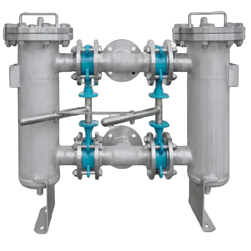 डुप्लेक्स बास्केट स्ट्रेनर फिल्ट्रेशन ग्रेड: हेपा फिल्टर