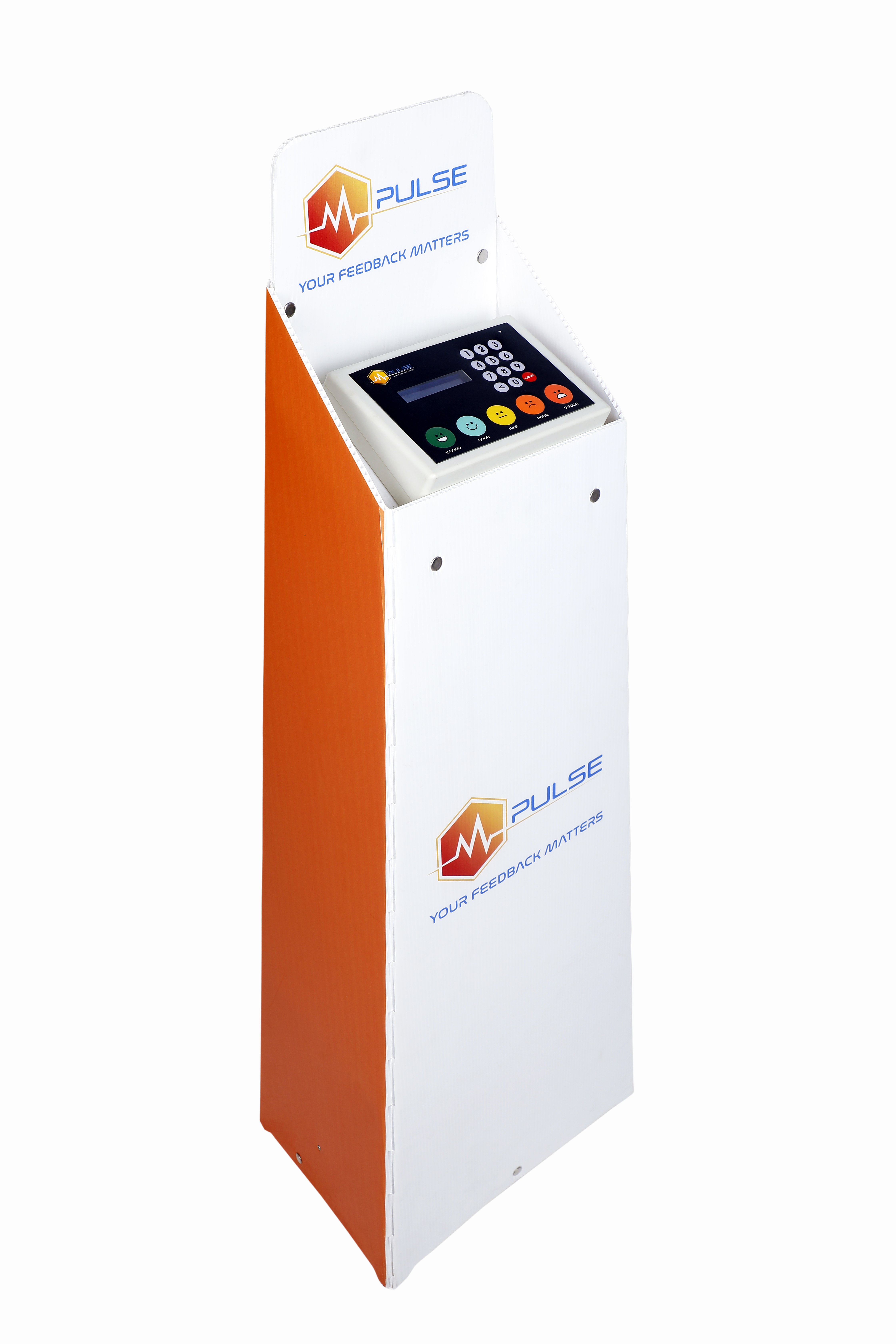 Mpulse Pro Feedback Machine - Abs, 18x5.5x13 Cm | Elegant White Design, Led Display, Real-time Anonymous Feedback