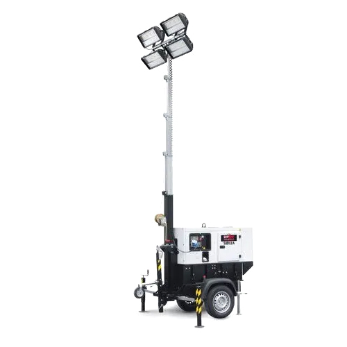White-black Portable Lighting Tower