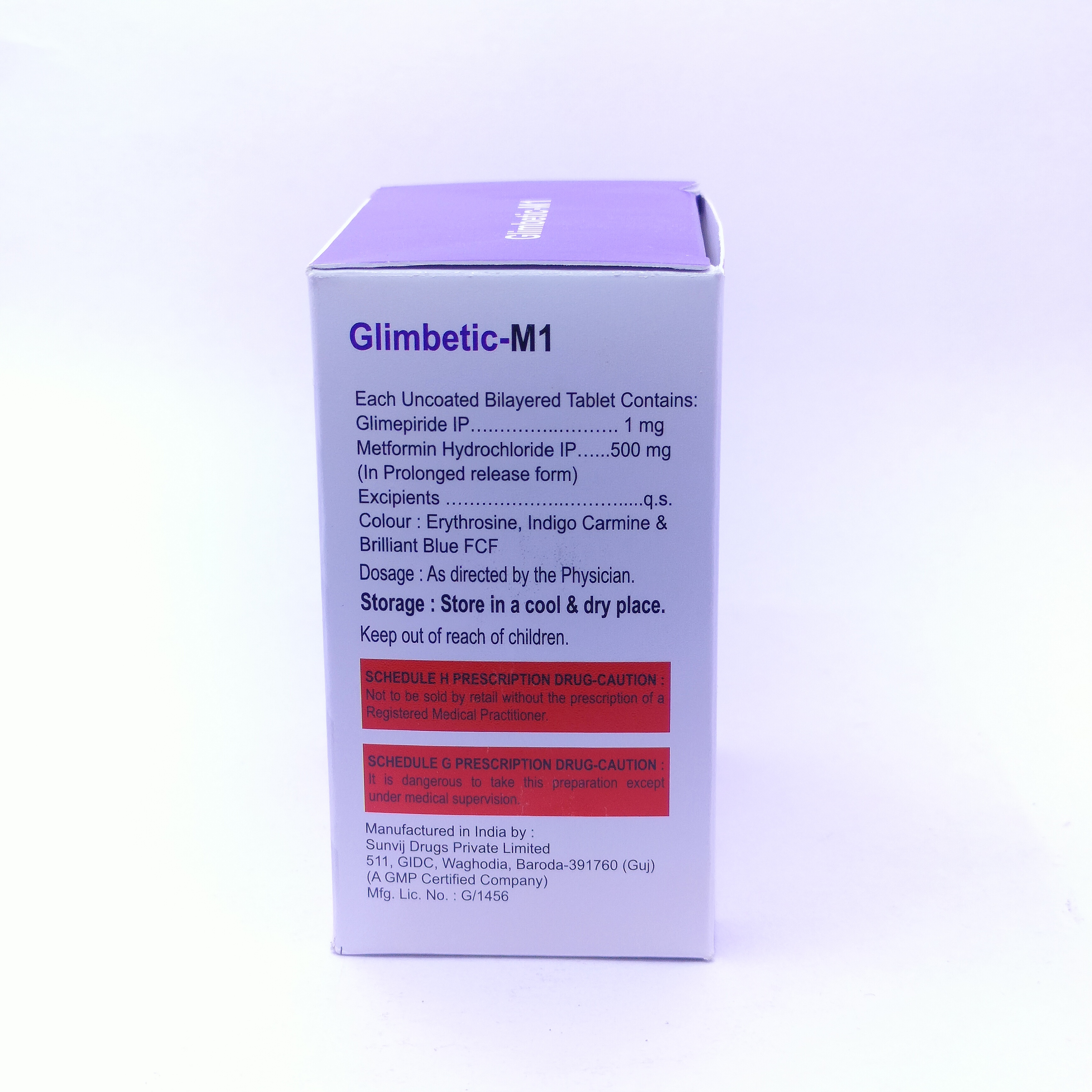 Glimepiride And Metformin (Sr) Tablet Specific Drug