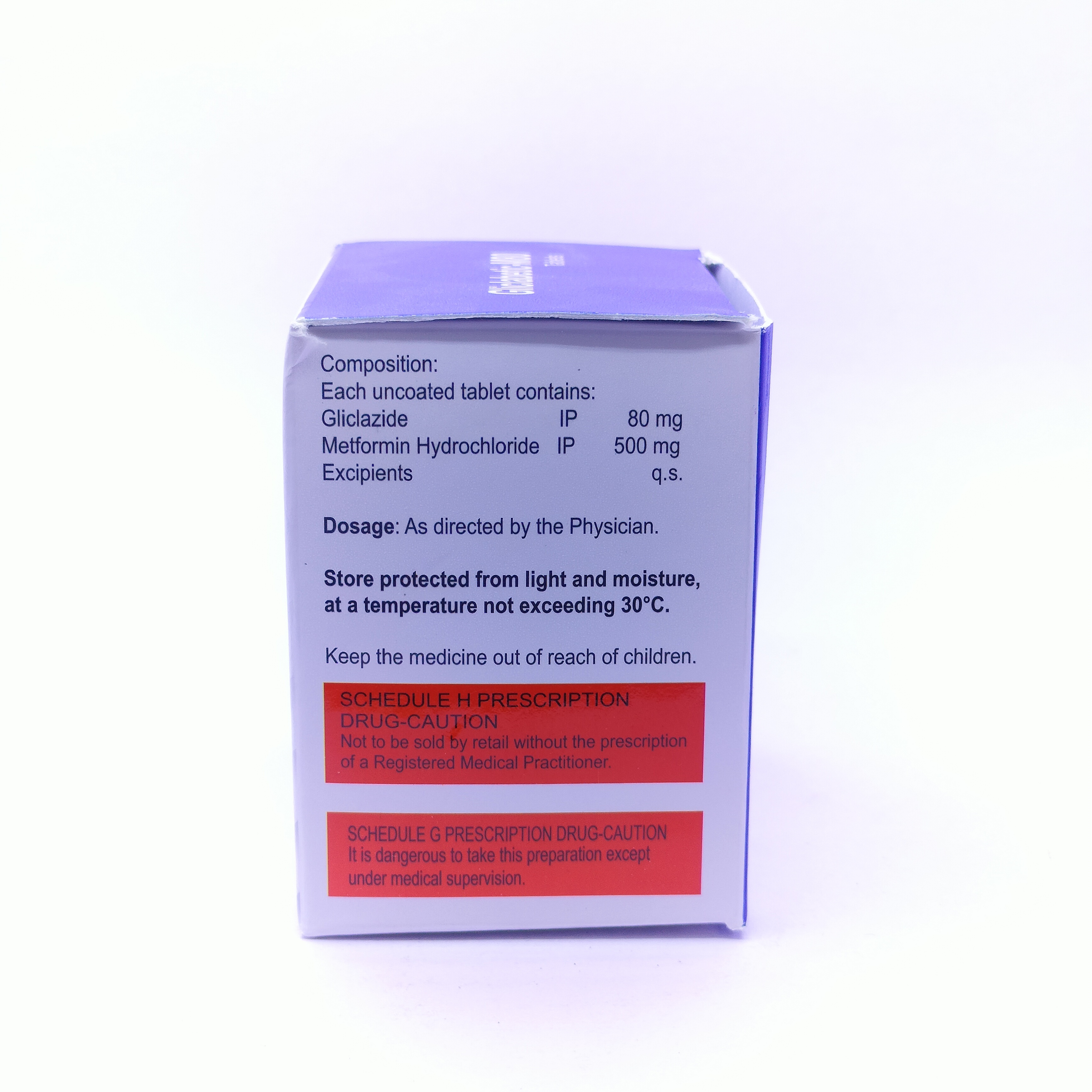 Gliclazide And Metformin Tablet Dry Place