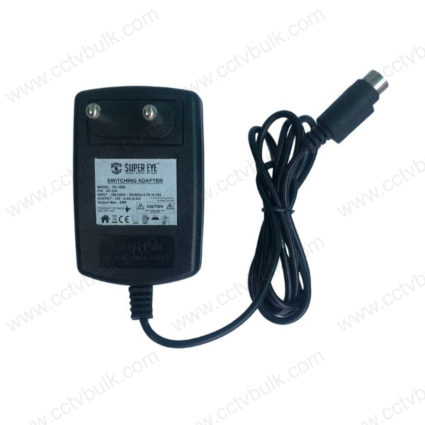 Power Adapter 12v 2a 4pin - Input 180-255v, 0.7a, 50-60hz | Reliable Performance For Diverse Electronic Applications