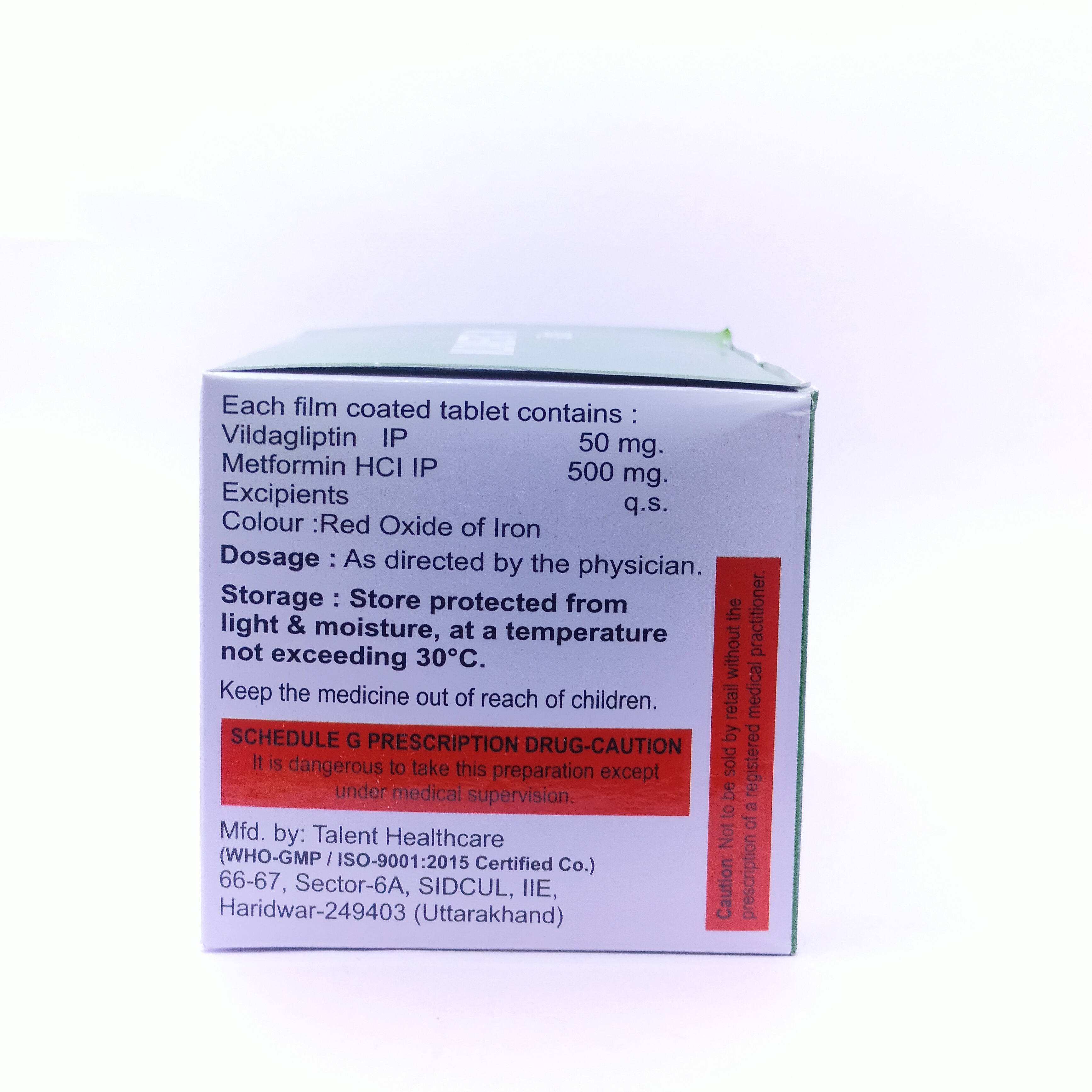 Vildagliptine And Metformin Hydrochloride Tablet Specific Drug
