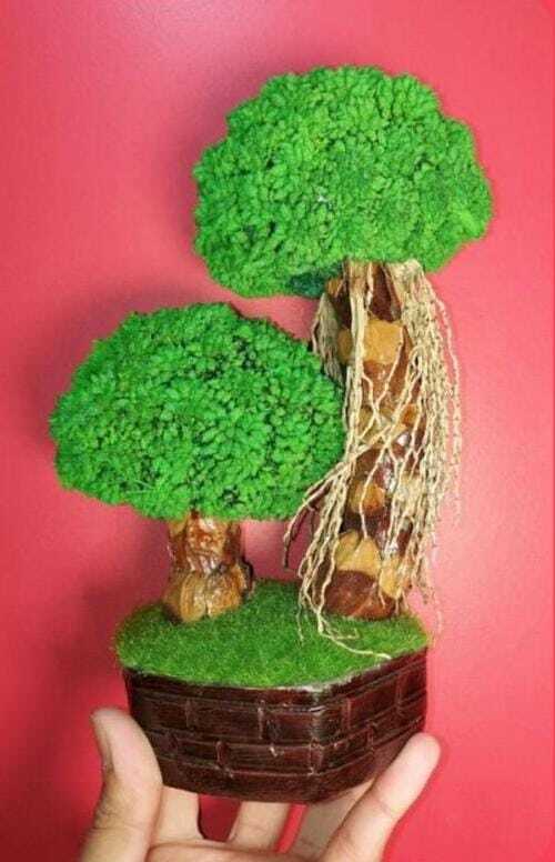 Artificial Flower Pot - Color: Multi-color