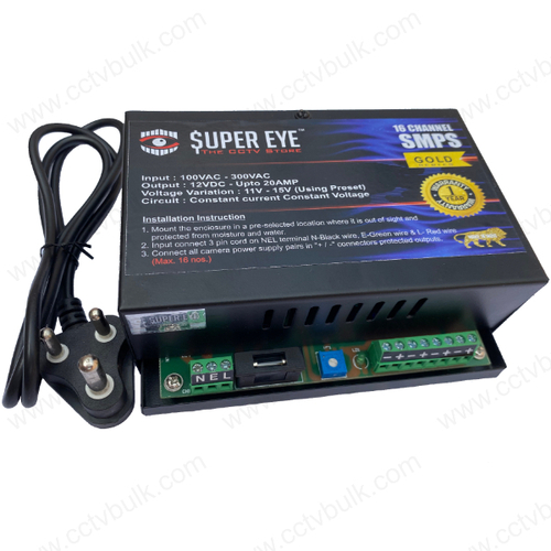 Cctv Smps 16Ch Gold Series Common Out