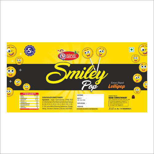 Smiley Lollipop - Solid Eggless Candy Treat | Colorful Hard Shell With Sweet Flavored Center, Ideal Gift For All Ages