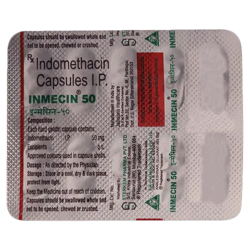 Indomethacin Capsules Ip - General Medicines, Dosage As Per Instruction, Storage In Dry Place, Effective Pain Relief