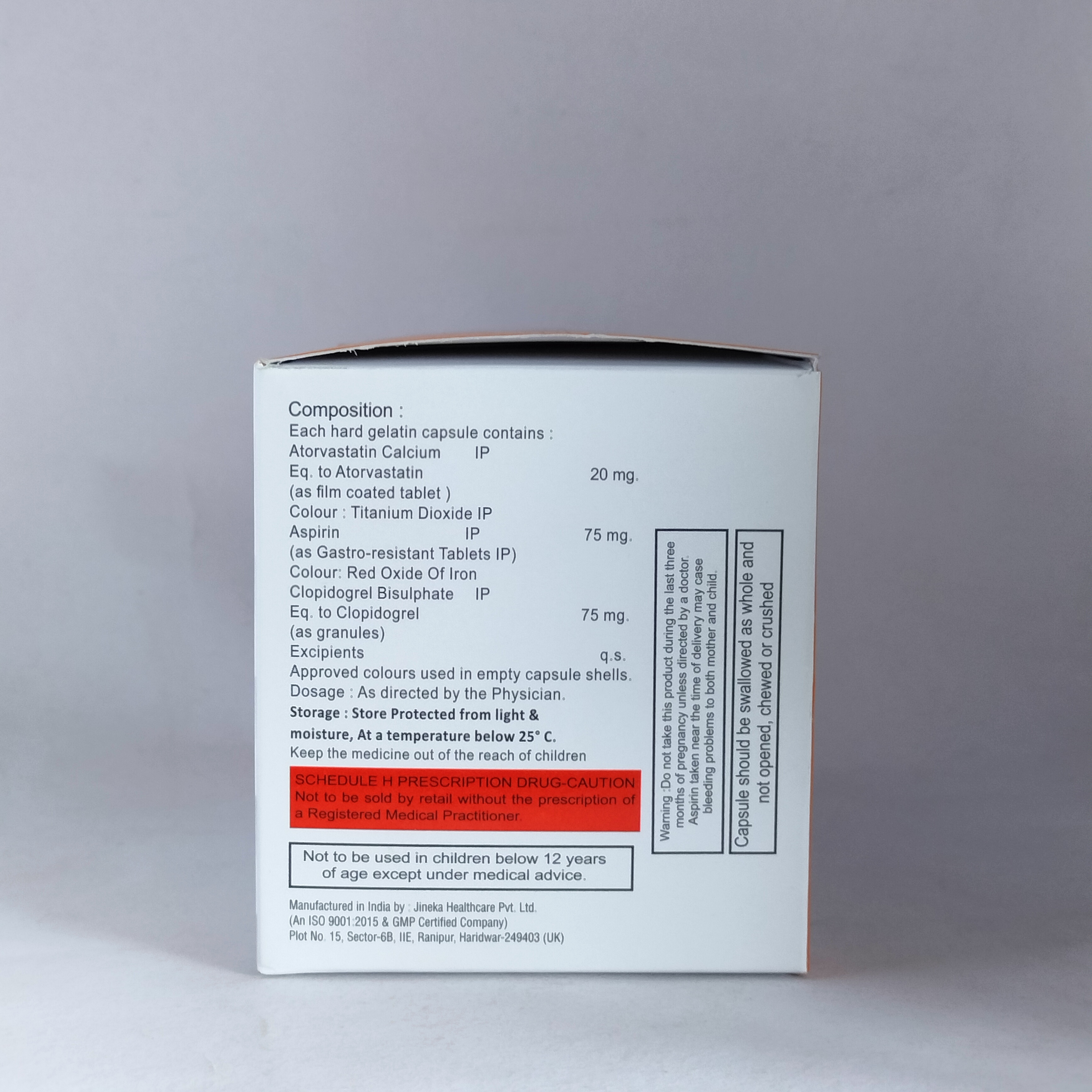 Atorvastatin Asp And Clopidogrel Tablets