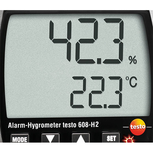 Black Digital Hygrometer With Alarm