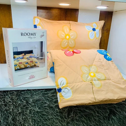 Printed Glace Cotton Comforter Set