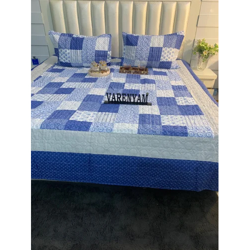 100% Cotton Jaipuri Block Print Quilted Bed Comforter Set