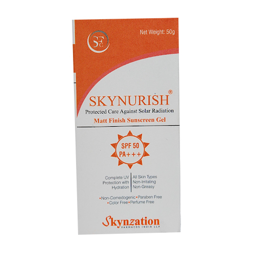 Waterproof Matt Finish Sunscreen Gel