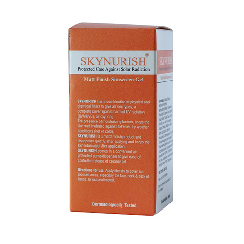 Waterproof Matt Finish Sunscreen Gel