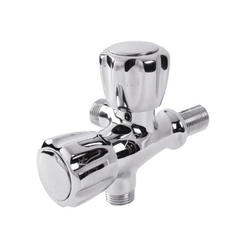 स्टेनलेस स्टील एंगल कॉक टू वे