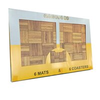 प्रिंटेड गिफ्ट सेट पैक 12 टेबल प्लेसमेट्स