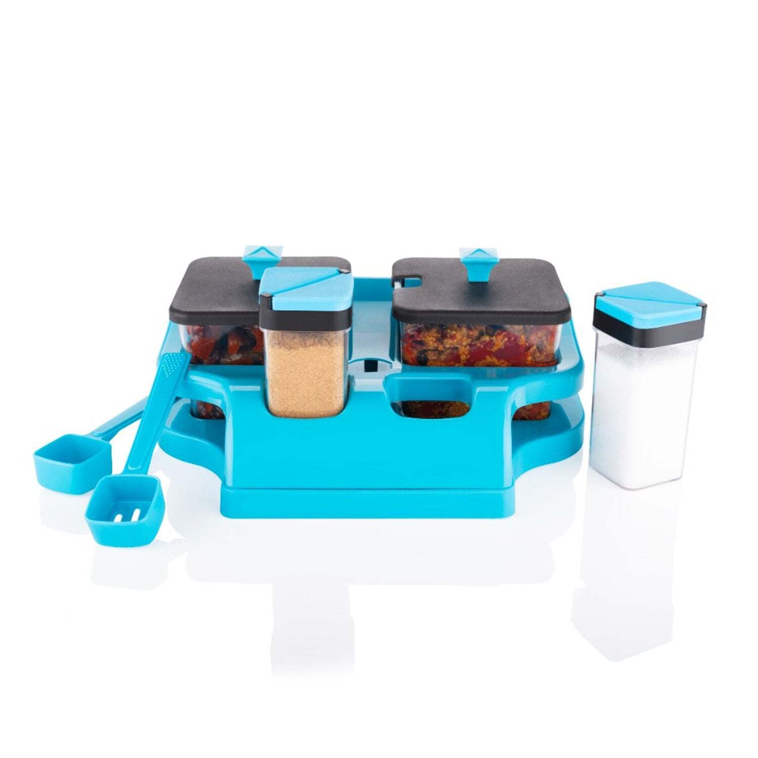 Multipurpose Dining Stand Set Container (2624) - Plastic Material, 25x20x12 Cm Size, Multi Color | Versatile Design For Dining Use