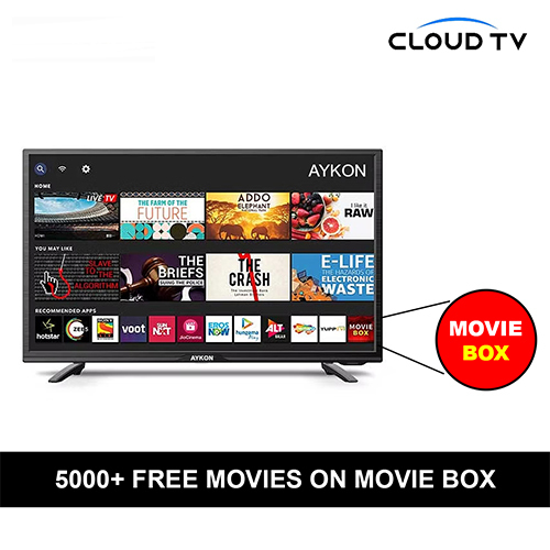 32 Inch Cloud Led Tv 1Gb - Color: Black