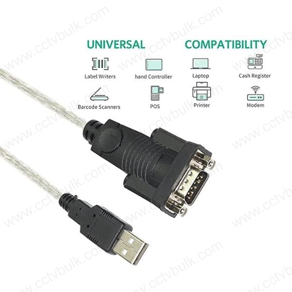 Usb To Serial (Rs-232) 1.8mtr Premium 1y Length: 1.8 Meter (M)