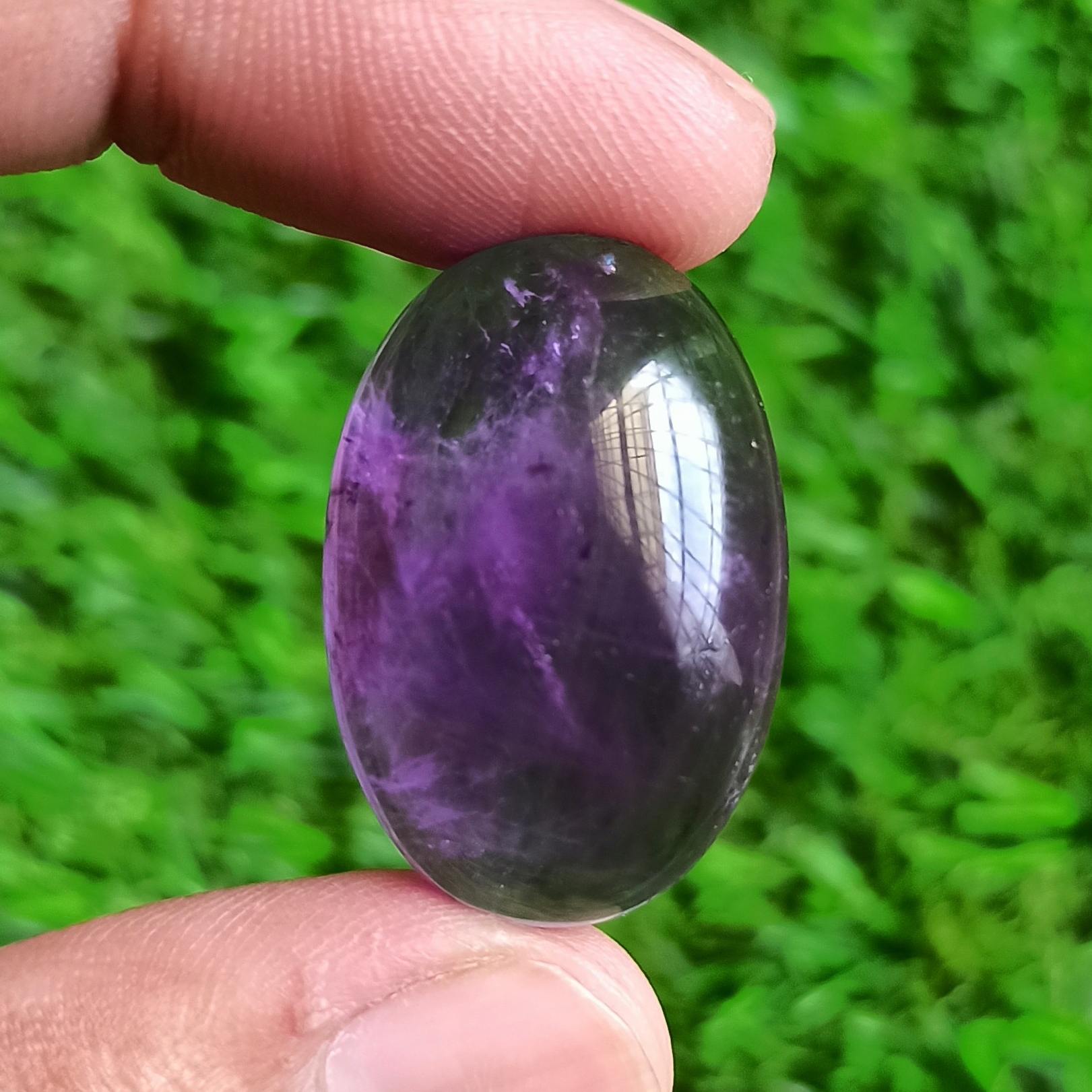 Amethyst Cabochon Grade: Top