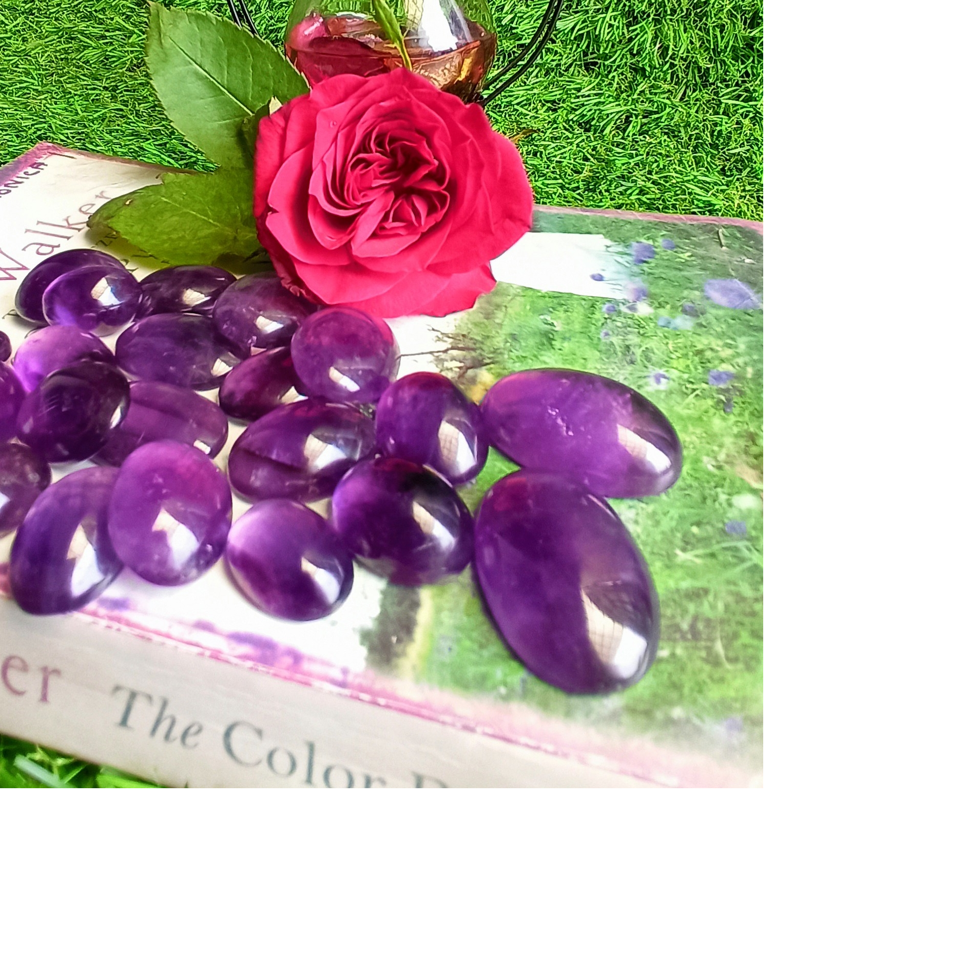 Amethyst Cabochon Grade: Top