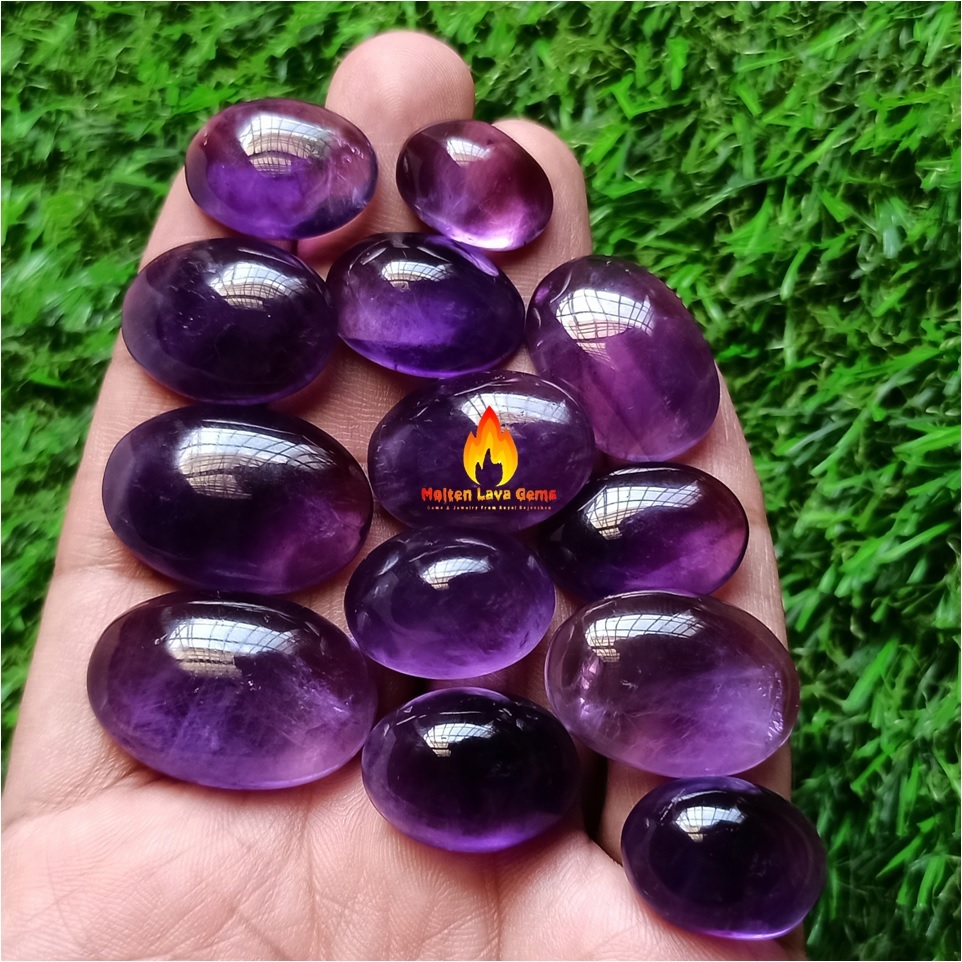 Amethyst Cabochon Grade: Top
