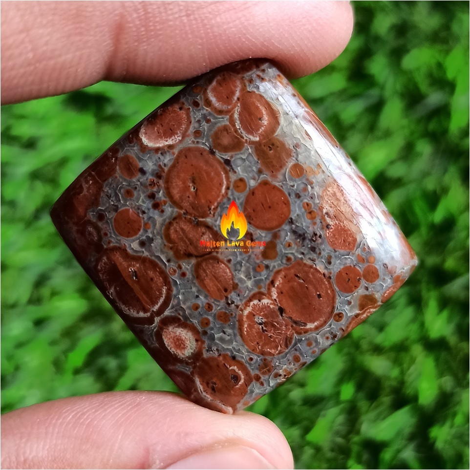 Astroide Jasper Cabochon Grade: Top
