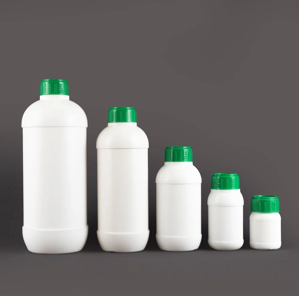 300ml Round HDPE Bottle - High-Density Polyethylene Material, Durable Design , Engravable Surface, Cork Sealing Type, Versatile Applications