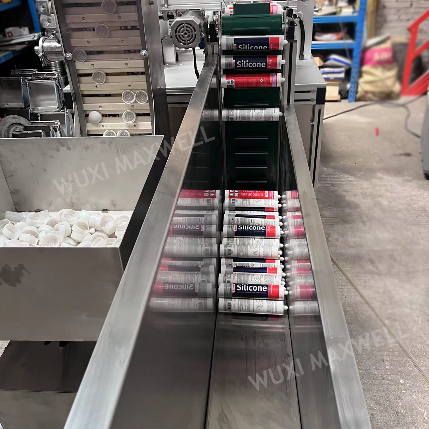 Automatic Rtv Gel Cartridge Silicone Sealant Filling Machine - Carbon Steel, 4000x1450x2200 Mm, Silver Color | 20-40 Pcs/min Capacity, Plc Control System, 850 Kg Weight, 1 Year Warranty, Touch Screen Functionality