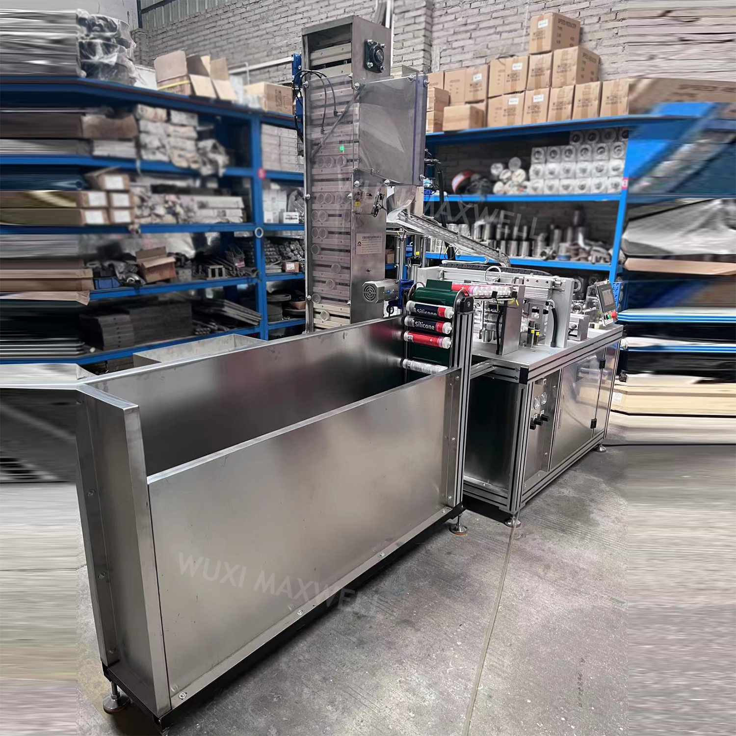 Automatic Rtv Gel Cartridge Silicone Sealant Filling Machine - Carbon Steel, 4000x1450x2200 Mm, Silver Color | 20-40 Pcs/min Capacity, Plc Control System, 850 Kg Weight, 1 Year Warranty, Touch Screen Functionality