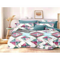 मल्टीकलर मॉडर्न डबल बेडशीट सेट