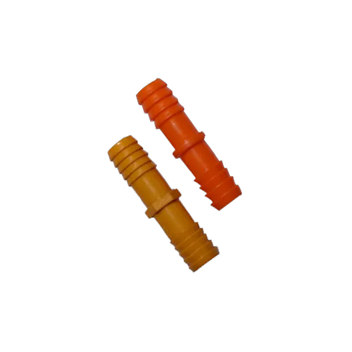1.1-4 Inch Semi Pipe Jointer - Round Shape, Male Connection, 1.1/4'' Inch Length | Red & Yellow For Chemical Fertilizer, Fluid, Gas, Hydraulic Pipes