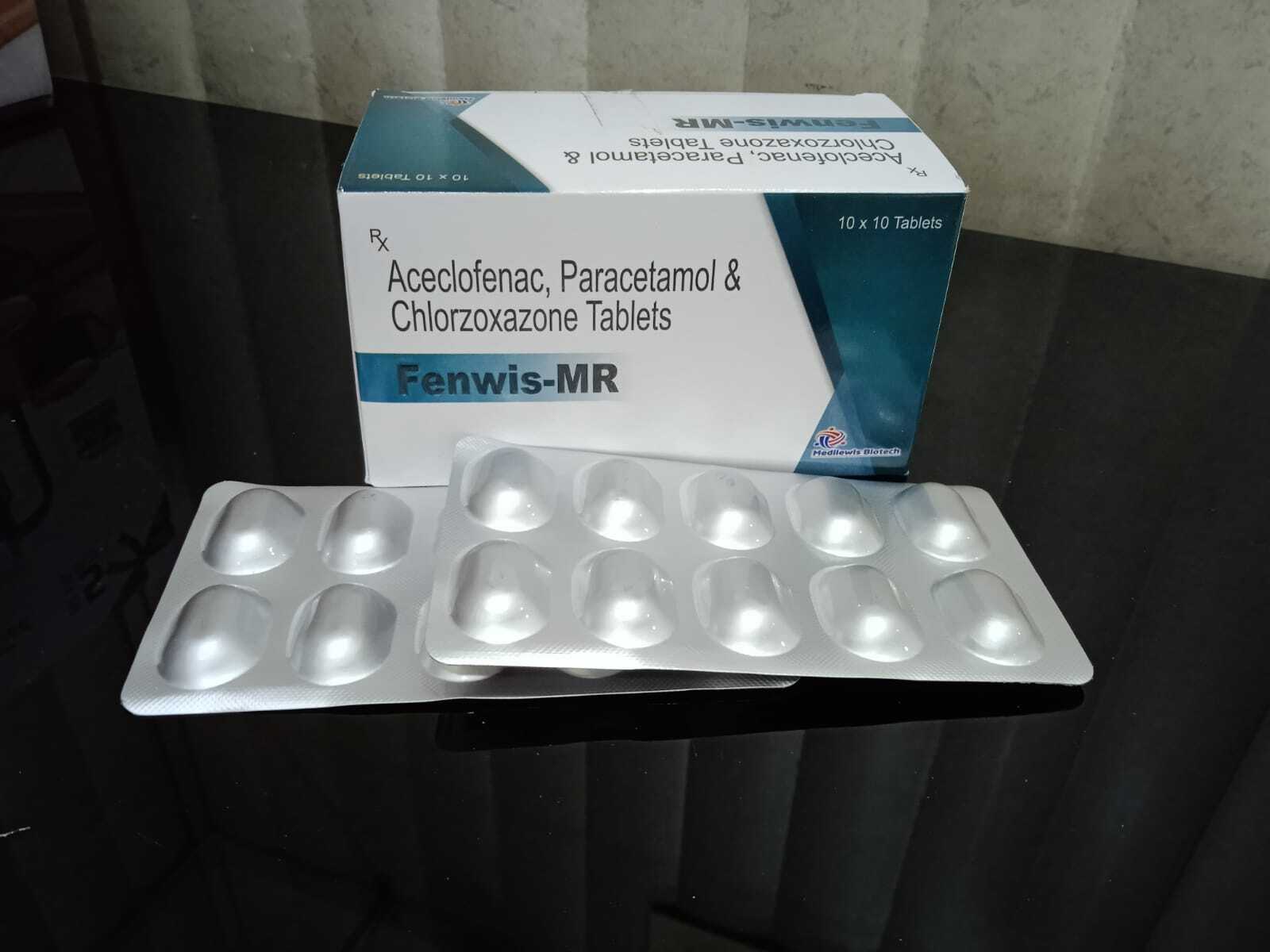 Aceclofenac Paracetamol Chlorzoxazone Tablets - 100 Mg + 325 Mg + 250 Mg | Adult Use For Osteoarthritis, Rheumatoid Arthritis, Room Temperature Storage