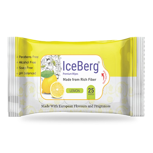 Lemon Premium Wipes - Non Woven Fabric, 150 mm x 200 mm, White Color | Multiple Use for Personal Hygiene, Skin Brightening & Lightening