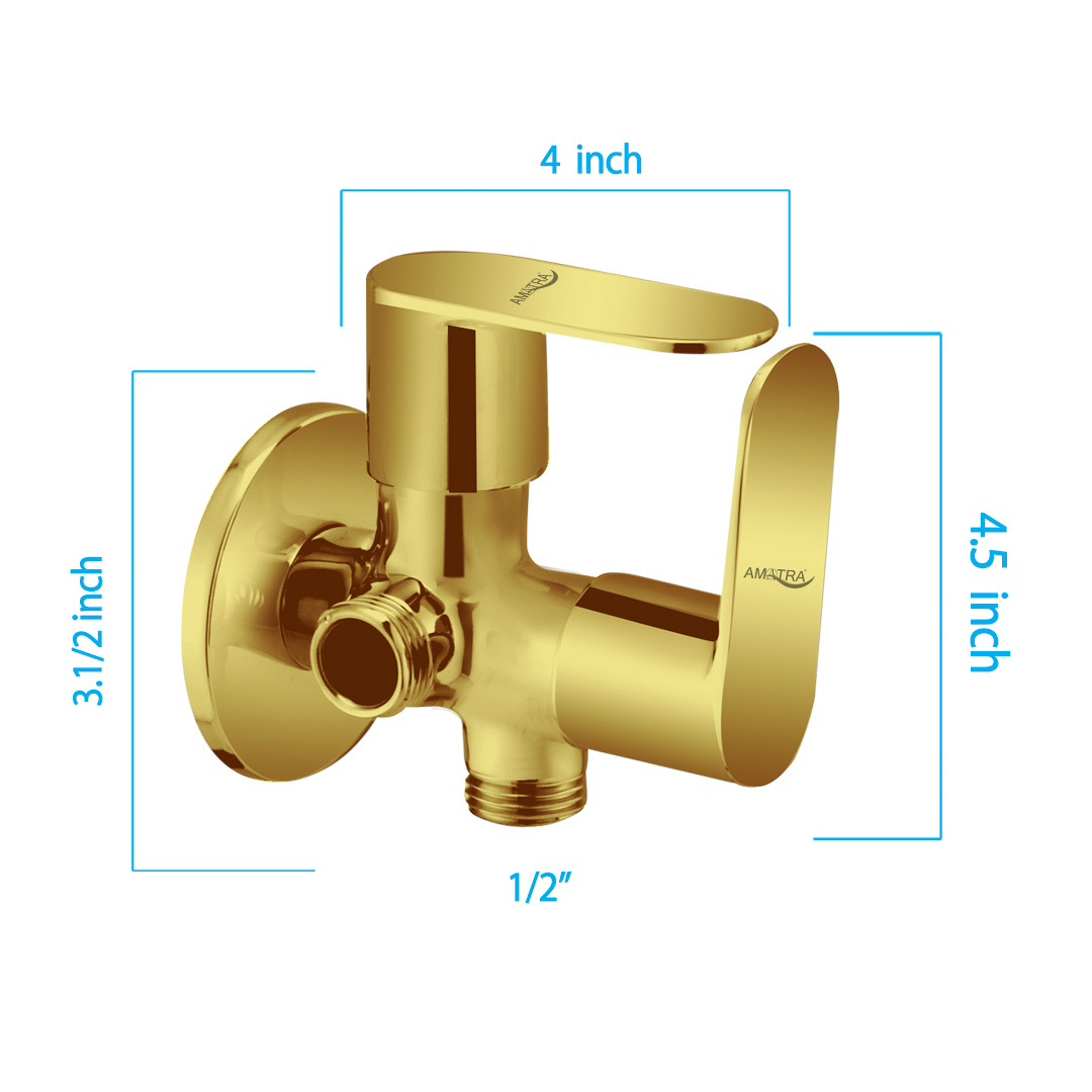 Mini Opal Prime Gold 2 Way Angle Cock