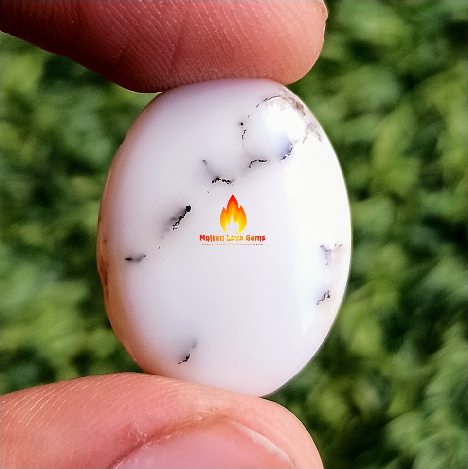 Dendrite Agate Cabochon Grade: Top