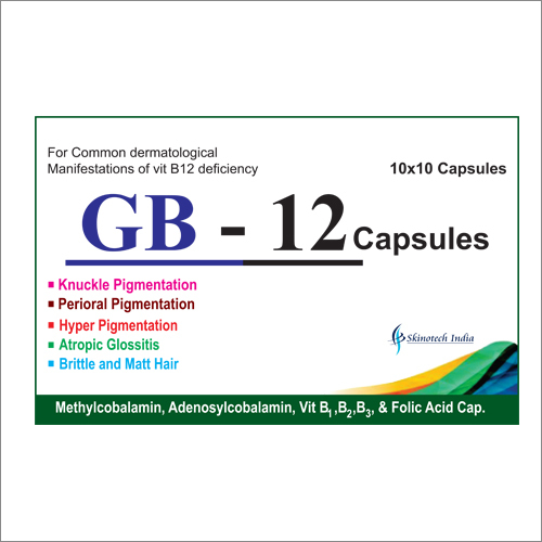 Gb 12 Dermatological Manifestations Capsules Recommended For: Skin Care