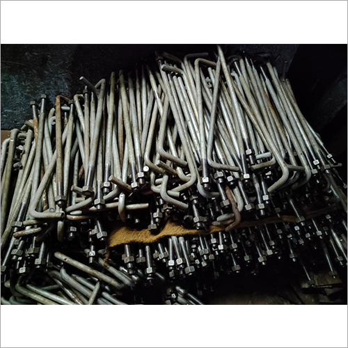 L Type Foundation Bolt - Color: Silver