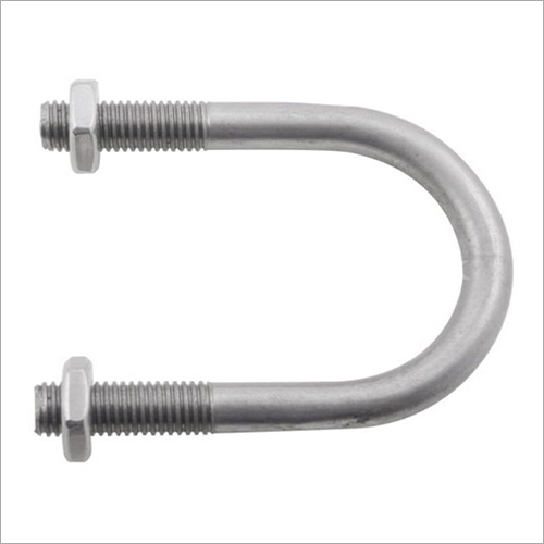 U Bolt Foundation Bolt - Color: Silver