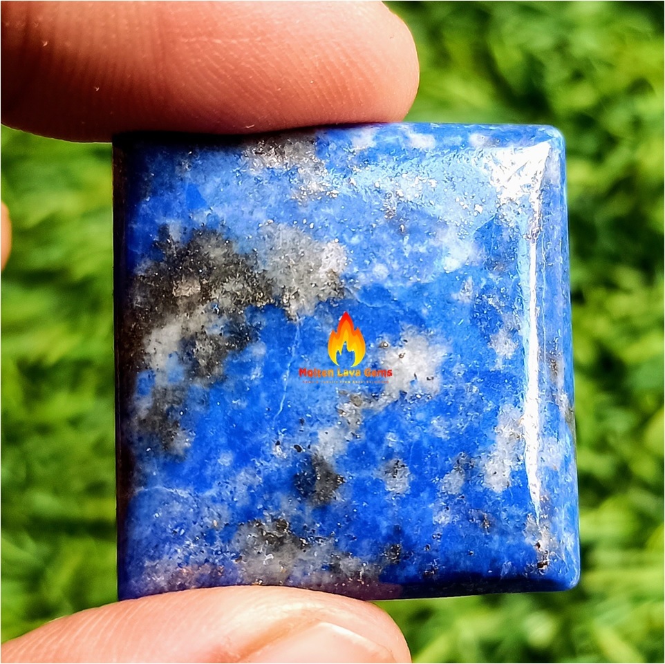 Lapis Cabochon - 15 To 20 Mm, Multi-color Natural Stones | Top Grade, Light-reflective Finish, Ideal For Jewelry & Meditation Crafts