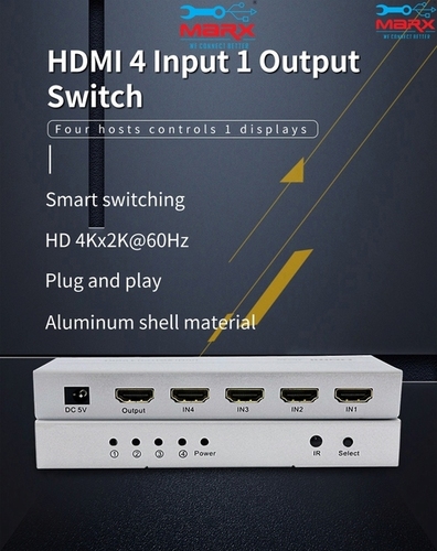 MARX HDMI स्विच 4 पोर्ट