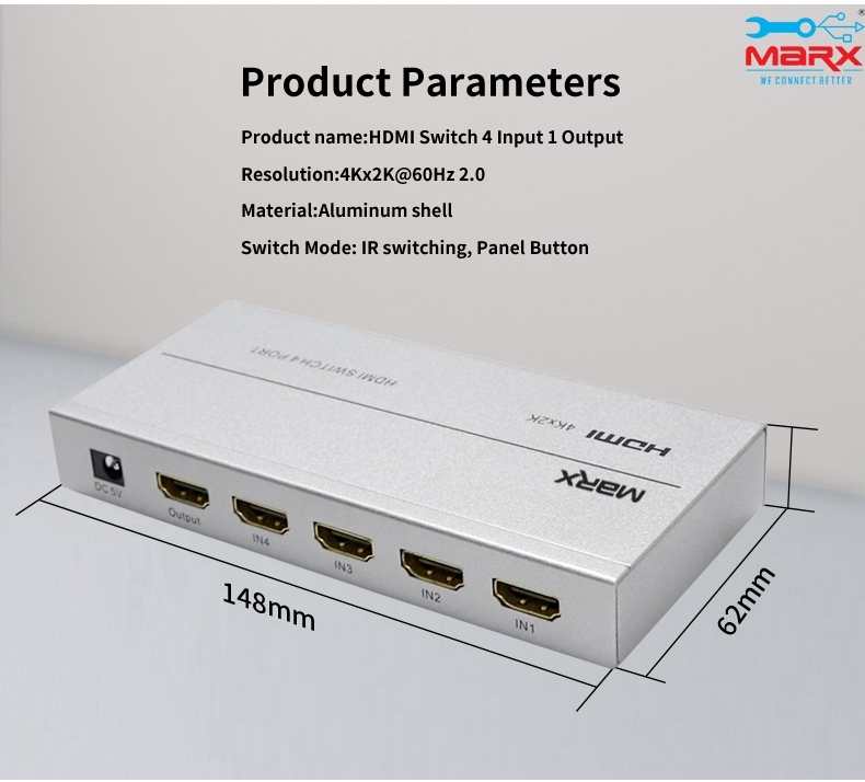 Marx Hdmi Switch 4 Port