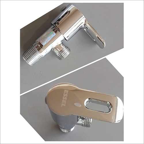 Elfa Angle Cock - Stainless Steel, Glossy White Finish | Durable and Stylish Design