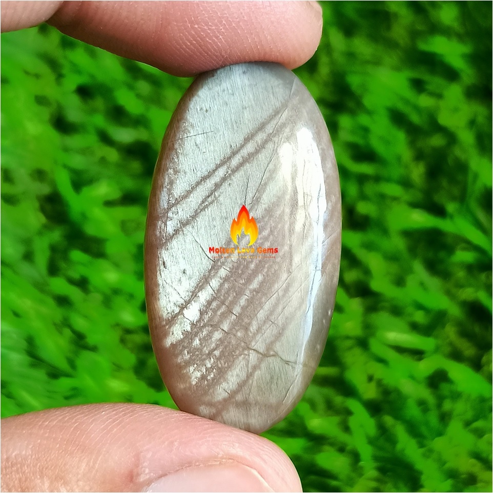 Gray Moonstone Cabochons Grade: Top