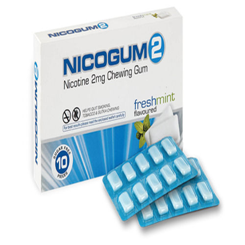 Nicogum 2mg Chewing Gums Sugarfree Fresh Mint General Medicines