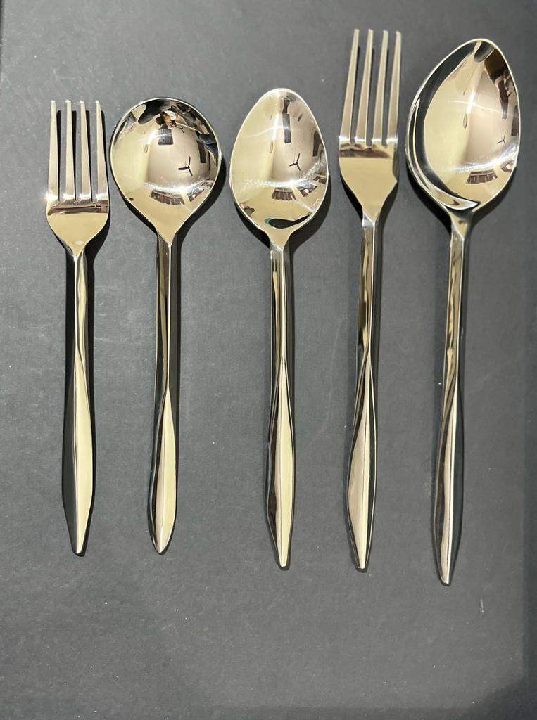 Royal Dinner Silver Spoon Fork Stainless Steel Cutlery