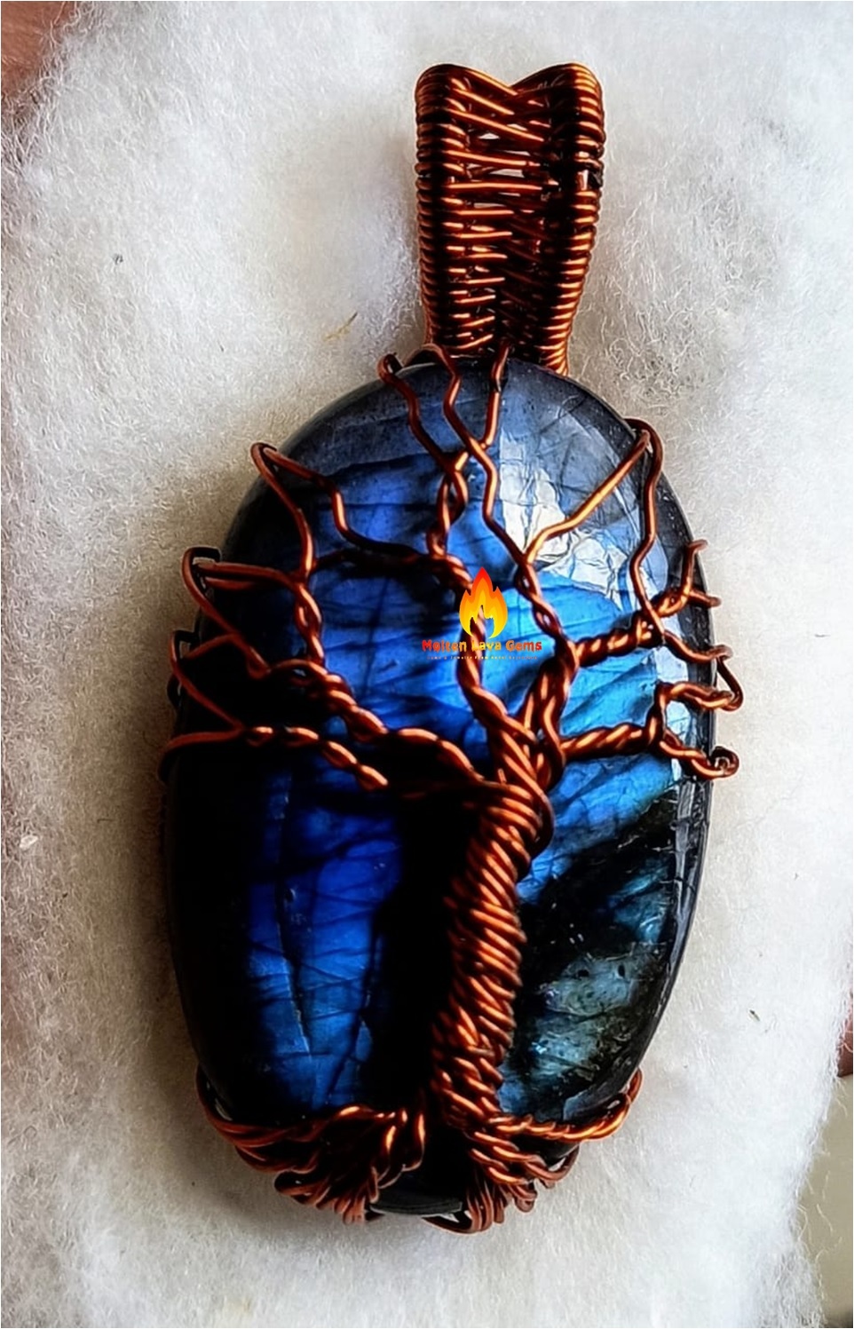 Labradorite Tree Pendant Grade: Top