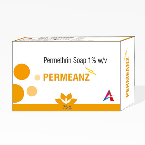 सफेद 75g पर्मेथ्रिन 1% W-v साबुन