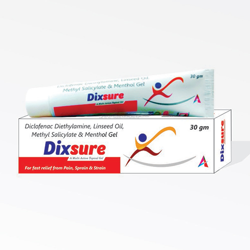30gm डाइक्लोफेनाक डायथाइलैमाइन अलसी का तेल मिथाइल सैलिसिलेट और मेन्थॉल जेल आवेदन: दर्द से राहत