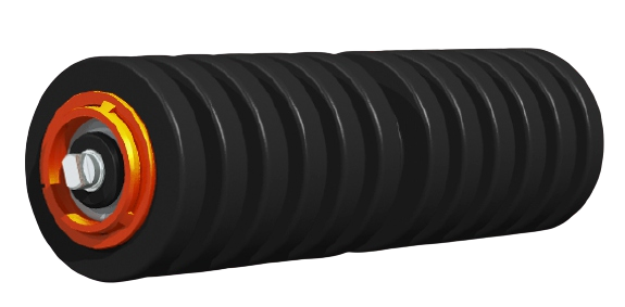 Conveyor Impact Idler - Color: Black