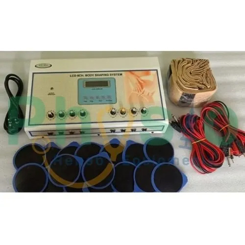 8 Channel Lcd Body Shaping System Frequency Range: 50 Hertz (Hz)